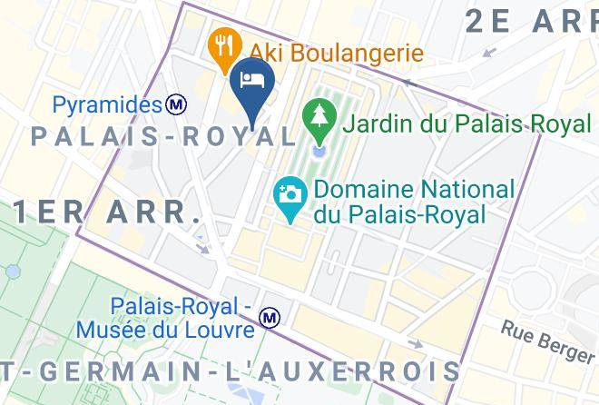 Paris - Hotel Pavillon Louvre Rivoli Maps