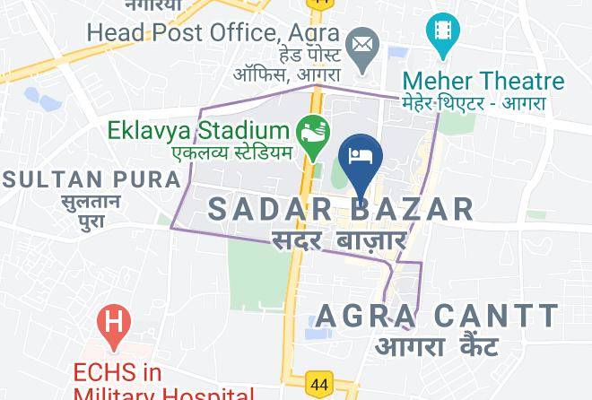 Agra - Pawan Hotel Maps
