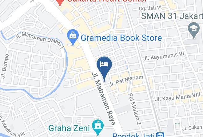 Jakarta Timur - Pax Hotel Jakarta Maps