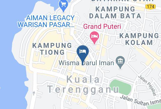 Kuala Terengganu - Paya Bunga Hotel Terengganu Maps