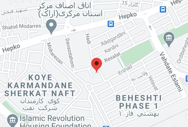 Arak - Payam International Hotel Maps