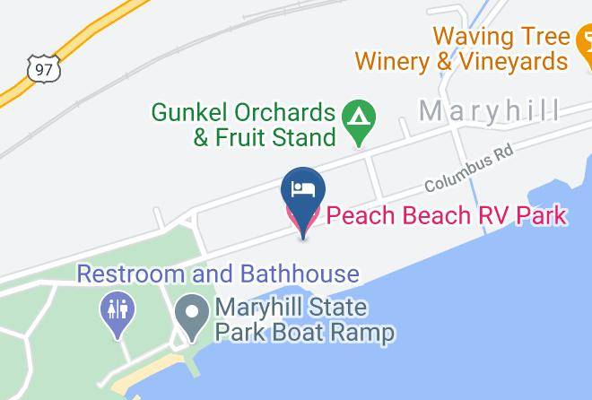 Klickitat - Peach Beach Rv Park Maps