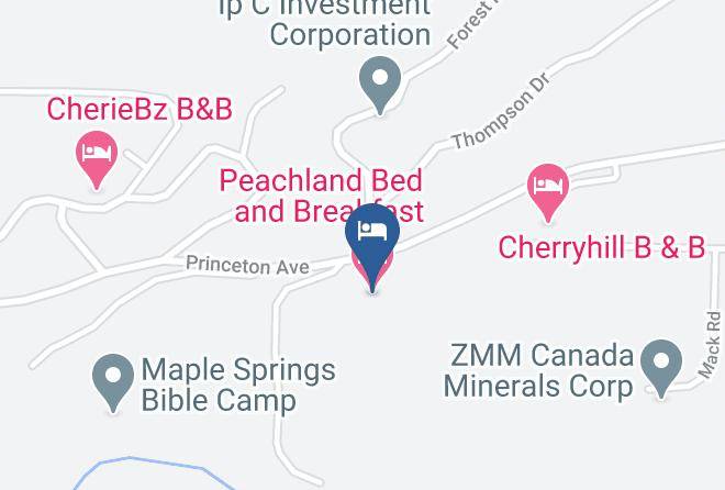 Central Okanagan - Peachland Bed And Breakfast Maps