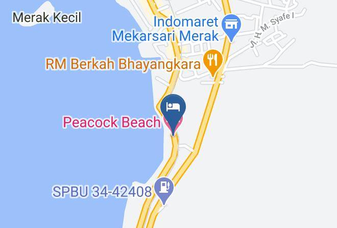 Kota Cilegon - Peacock Beach Hotel Maps