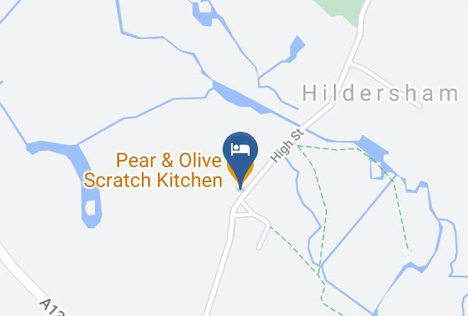 Cambridgeshire - Pear & Olive Scratch Kitchen Maps