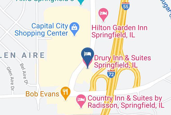 Sangamon - Drury Inn & Suites Springfield Il Maps