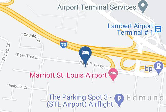 St Louis - Pear Tree Inn St Louis Airport Maps