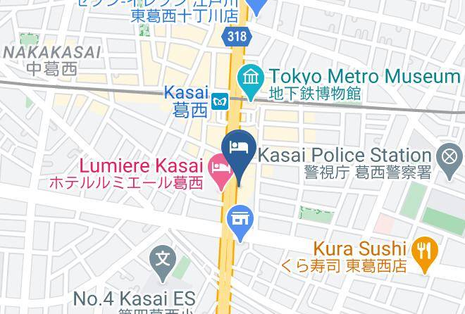 Edogawa Ward - Pearl Hotel Kasai Maps