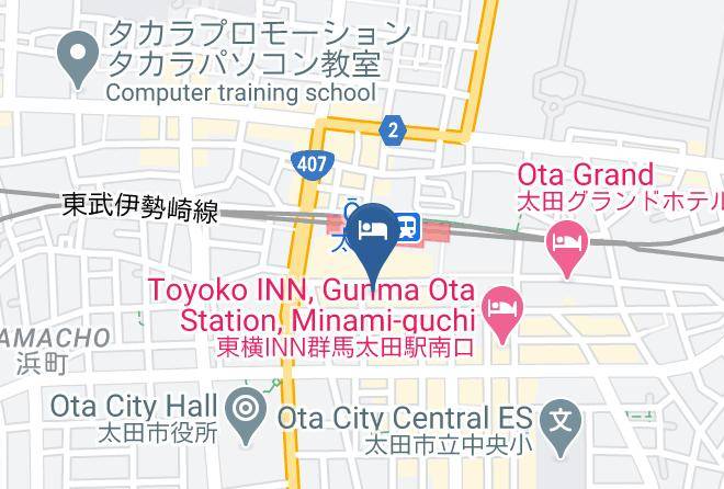 Ota City - Pearl Hotel Ota Maps