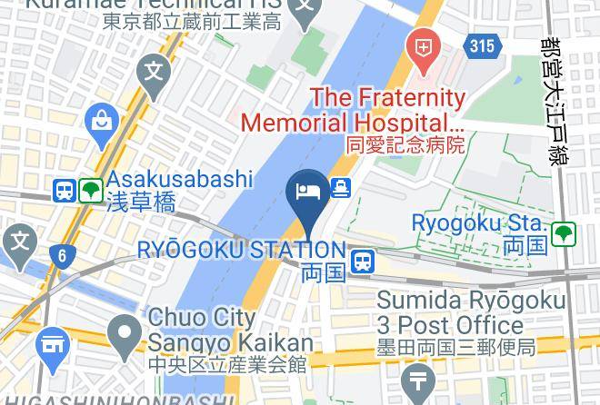 Sumida Ward - Pearl Hotel Ryogoku Maps