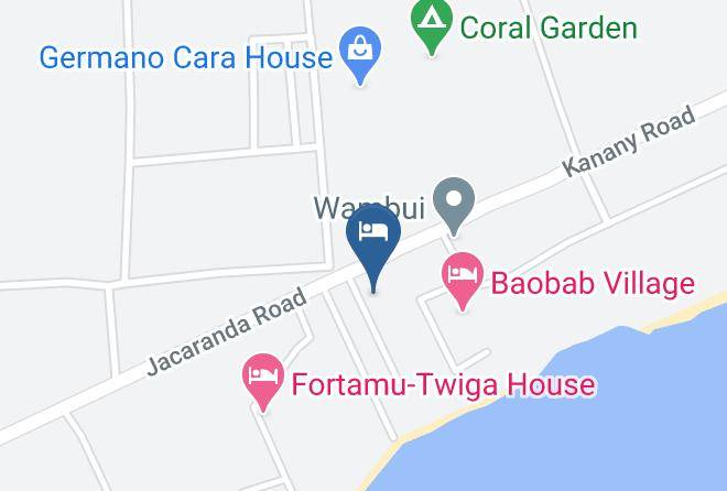 Kilifi - Pearl Of Afrika B&b Maps