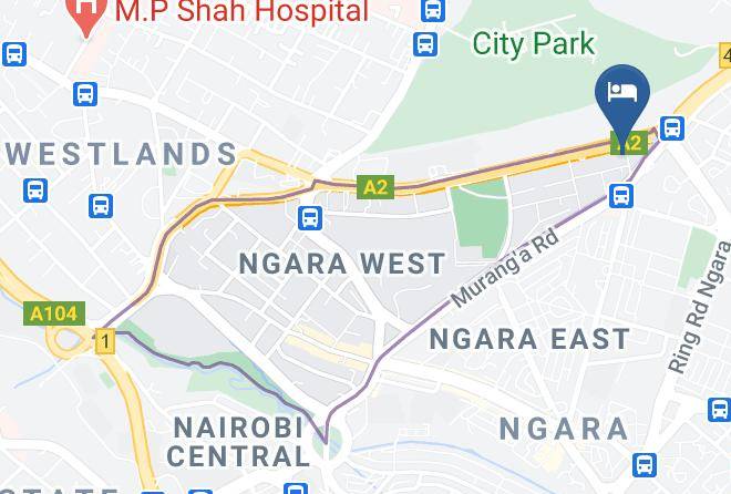 Nairobi - Pearl Palace Hotel Maps