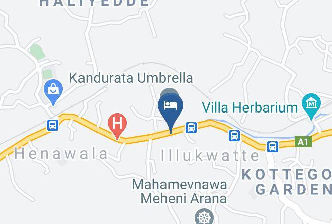 Kandy - Pearlrich Hotel Maps