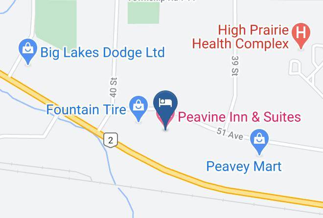 Peavine Inn & Suites Map - Alberta - Division 17