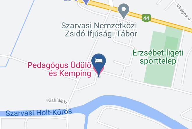 Szarvas - Pedagogus Udulo Es Kemping Maps