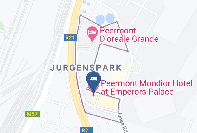 Ekurhuleni - Peermont Mondior Hotel At Emperors Palace Maps