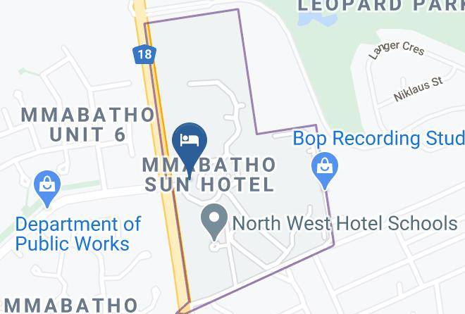Peermont Walmont Hotel At Mmabatho Palms Map - North West - Ngaka Modiri Molema