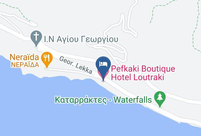 Korinthia - Pefkaki Boutique Hotel Loutraki Maps
