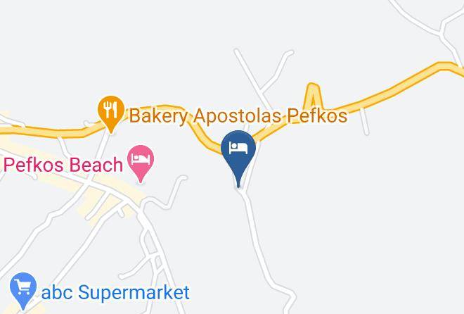 Dodecanese - Pefkos Blue Hotel Maps