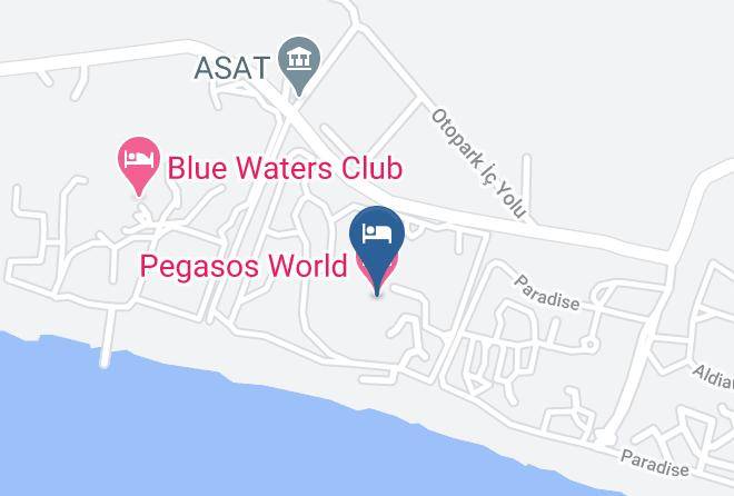 Manavgat - Pegasos World Hotel Maps