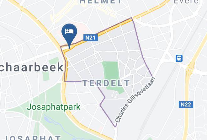 Schaerbeek - Pegasus Apparthotel Brussels City Maps