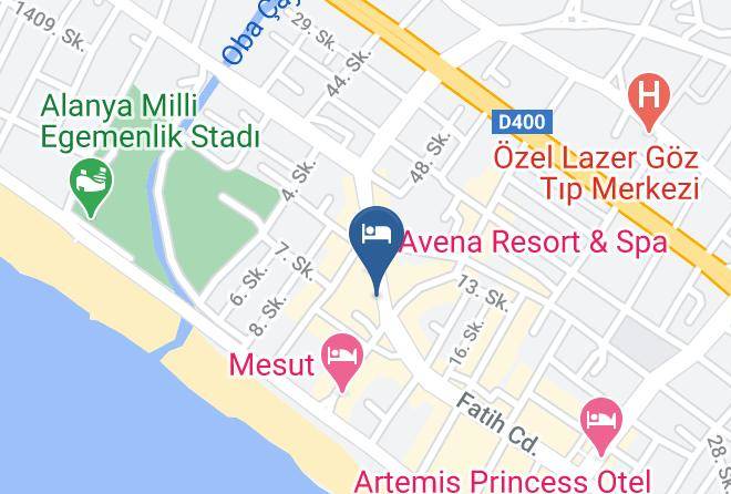Alanya - Pekcan Hotel Maps