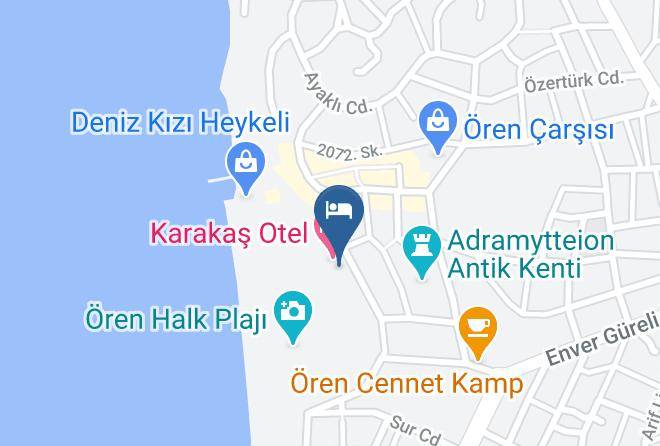 Burhaniye - Pekcan Otel Maps