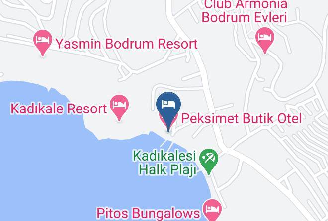 Bodrum - Peksimet Butik Otel Maps