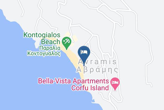 Kerkira - Pelekas Beach Sa Maps