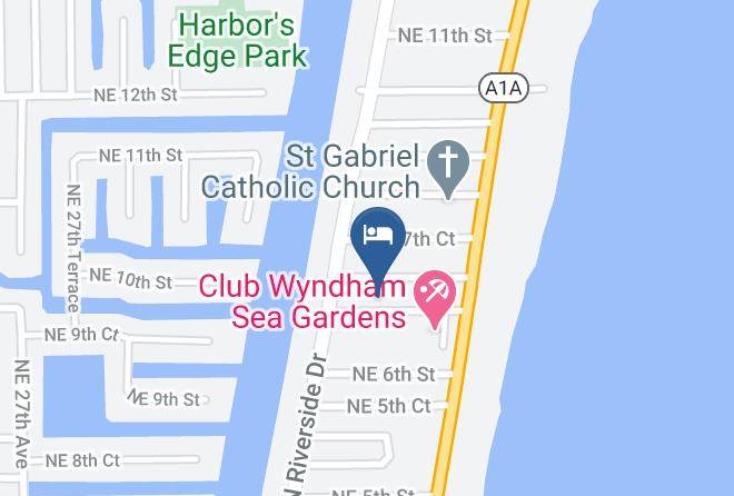 Broward - Pelican By The Sea Motel Maps