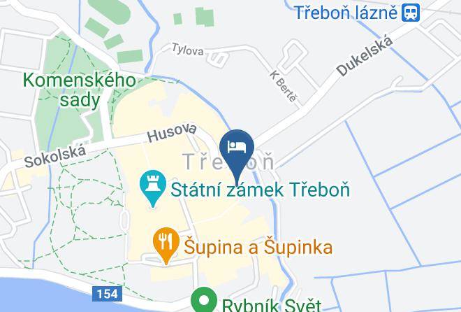 Jindrichuv Hradec - Pelican Hotel Maps