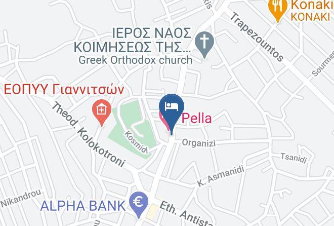 Pella Hotel Map