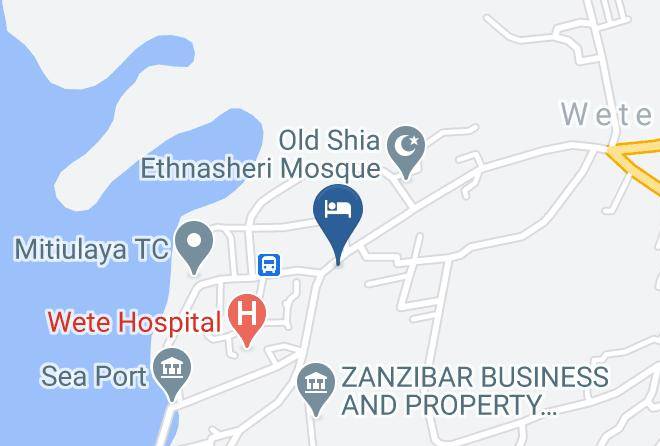 Wete - Pemba Crown Hotel Maps
