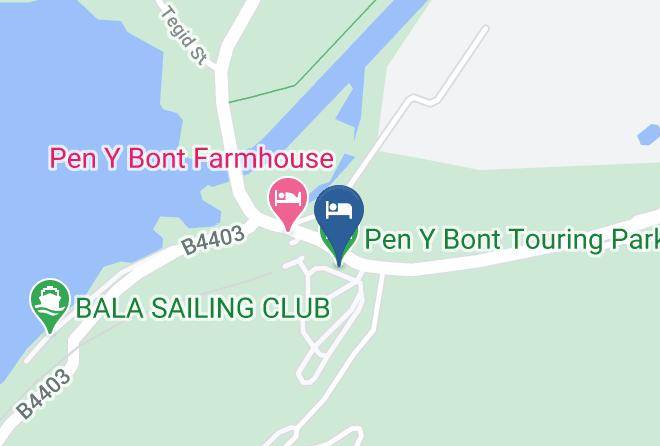 Gwynedd - Pen Y Bont Touring Park Maps