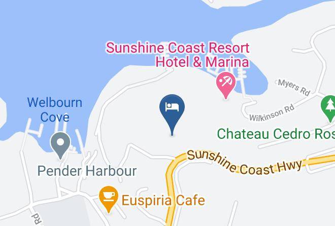 Sunshine Coast - Pender Harbour Hotel Maps