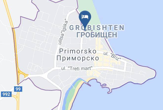 Primorsko - Hotel Penelope Maps