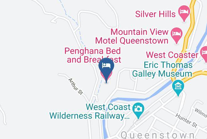 West Coast - Penghana Bed And Breakfast Maps