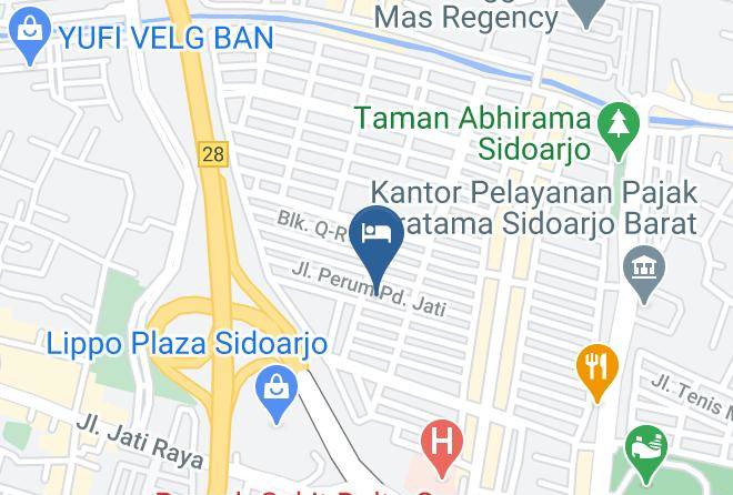 Sidoarjo Regency - Penginapan Jati Pratama Syariah Maps