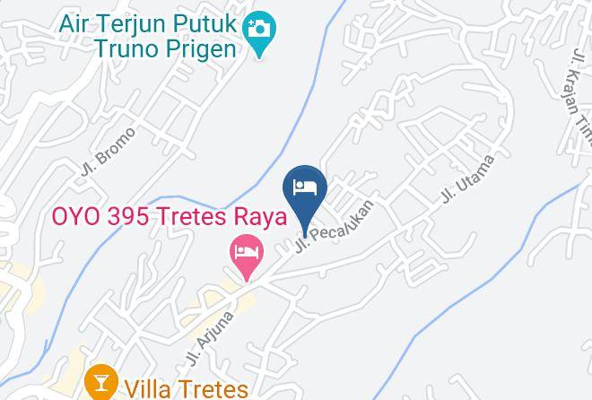 Pasuruan Regency - Penginapan Nudin Pecalukan Tretes Maps