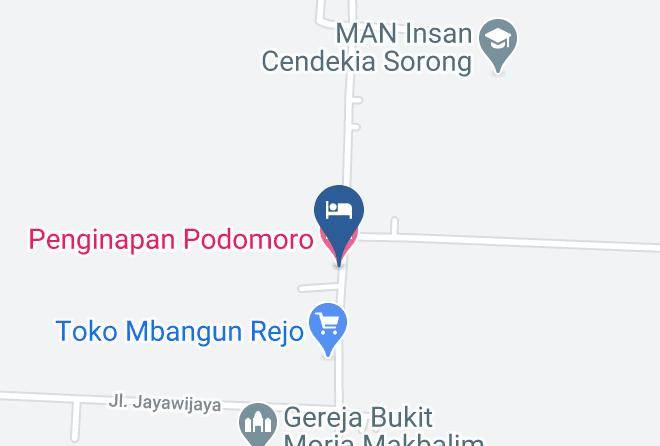 Sorong Regency - Penginapan Podomoro Maps