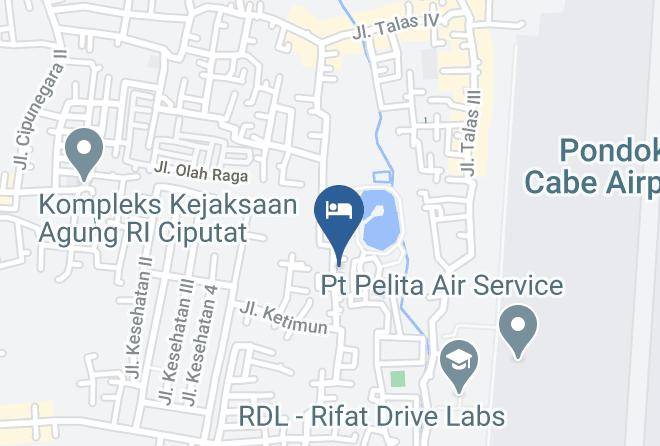 Kota Tangerang Selatan - Penginapan Pondok Cabe Maps