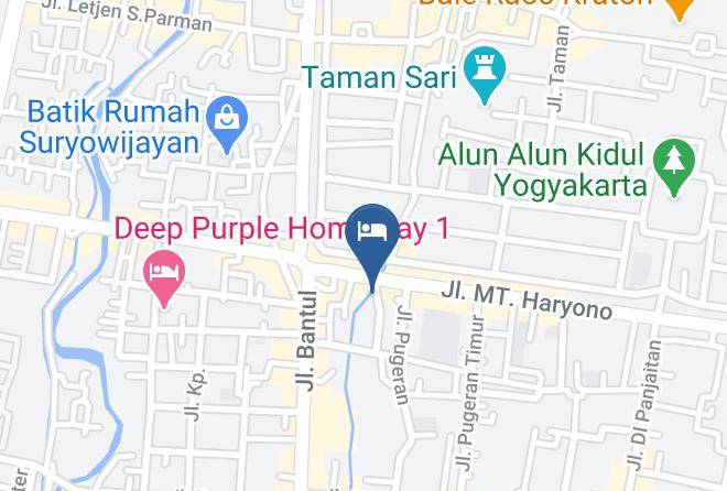 Kota Yogyakarta - Penginapan Pugeran Maps