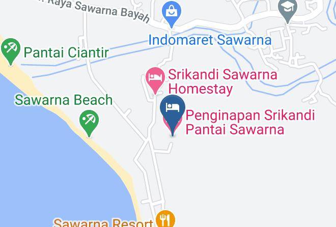 Lebak Regency - Penginapan Srikandi Pantai Sawarna Maps