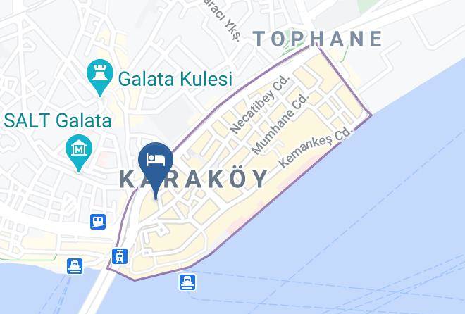 Beyoglu - Peninsula Galata Boutique Hotel Karakoy Maps