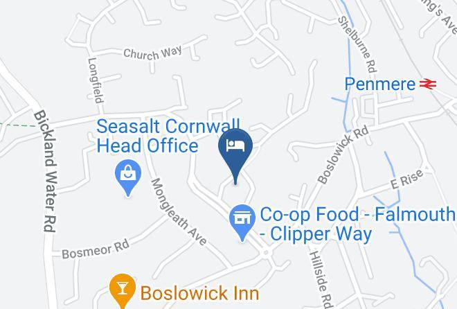 Cornwall - Penmere Manor Hotel Maps