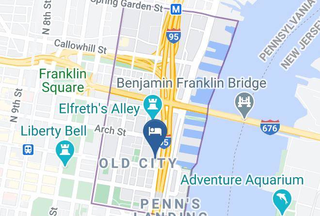 Philadelphia - Penn's View Hotel Maps