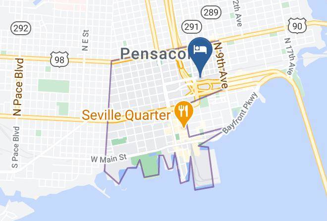 Pensacola Grand Hotel Map