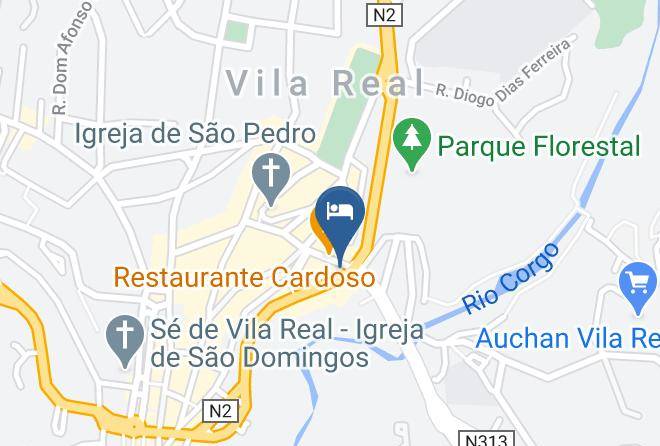 Vila Real - Pensao Areias Maps