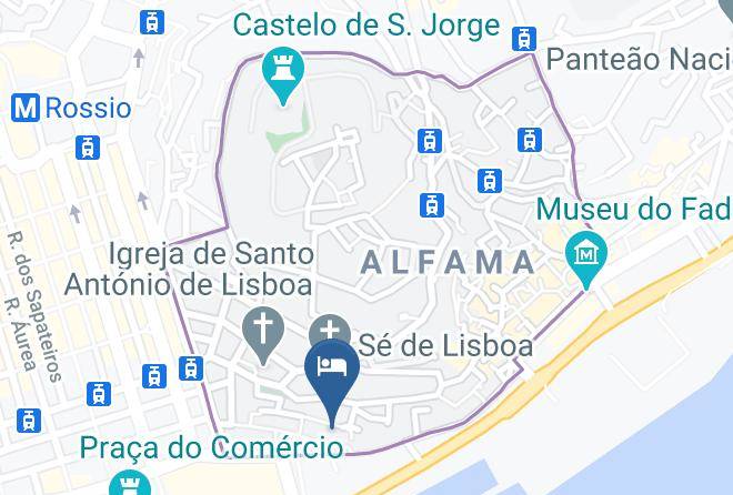 Lisbon - Pensao Estrela Maps