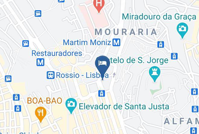 Lisbon - Pensao Iberica Maps